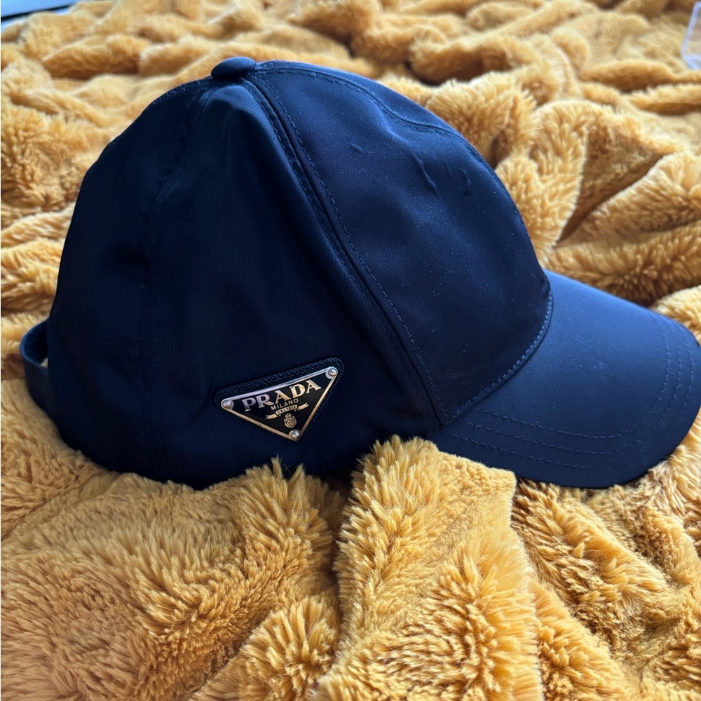 Prada Black Baseball Cap Size / M / unisex / Adjustable strap